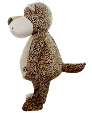 Cute Cartoon Leopard Bear Mascot Costume