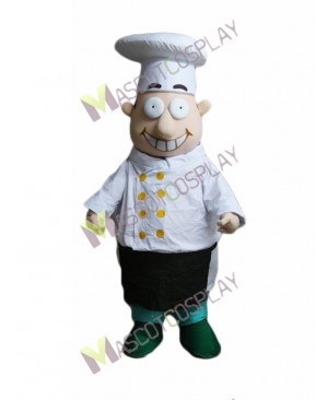 High Quality Adult Fat Chef Mascot Costume with Big Eyes