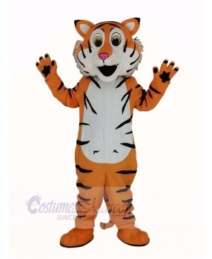 Friendly Tiger Mascot Costume Adult