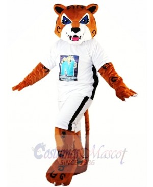 High School Energetic Tiger Mascot Costume