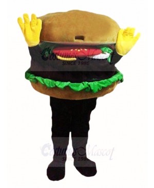 Hands Up Hamburger Mascot Costume 