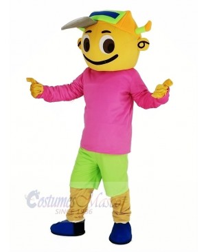 Cap Boy Mascot Costume People