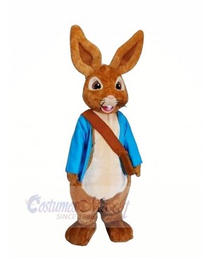 Peter Rabbit with Blue Clothes Mascot Costumes Cartoon	