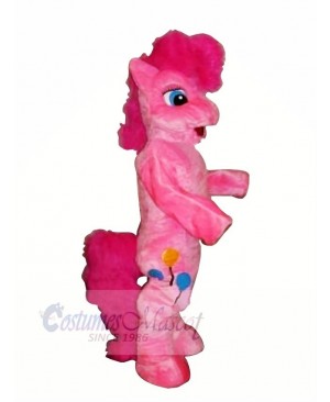Pink Pony Horse Mascot Costumes Cartoon