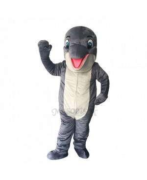 New Lovely Grey Dolphin Mascot Costume