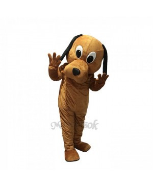 New Tan Dog Black Ears Costume Mascot