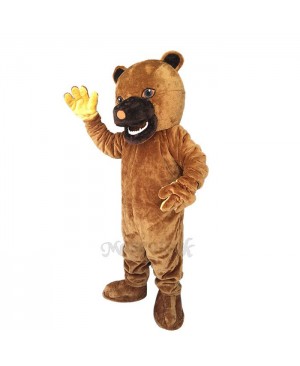 New Snarling Bear Black Mouth Mascot Costume