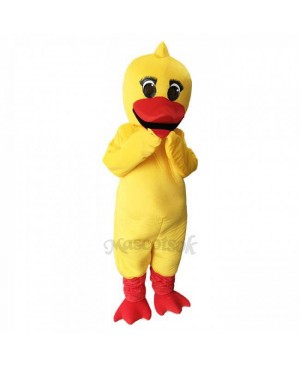 Cute Yellow Little Duck Mascot Costume