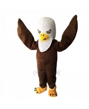 Brown Long Wool Eagle Mascot Adult Costume