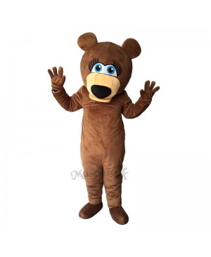 Funny Brown Bear Mascot Adult Costume