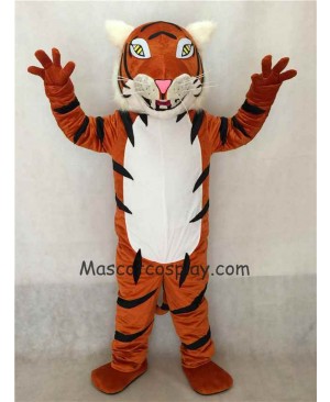Hot Sale Adorable Realistic New White Belly Bengal Tiger Mascot Costume