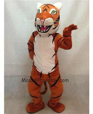 Hot Sale Adorable Realistic New Popular Professional New Adult Orange and White Siberian Tiger Mascot Costume