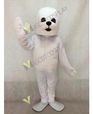 Lovely White Seal Mascot Costume