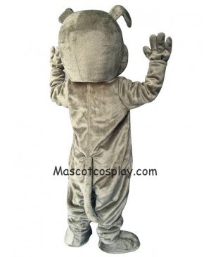 Cute Gray Buster Bulldog Dog Mascot Costume