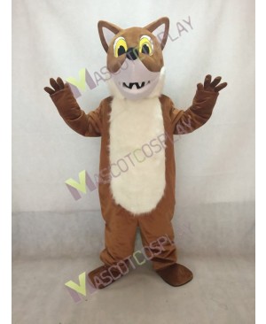 Brown Fox Mascot Costume