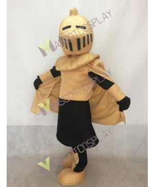 Tan and White Knight Mascot Costume