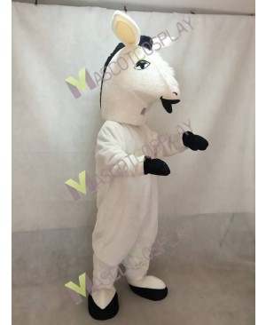 New White Donkey Mascot Costume