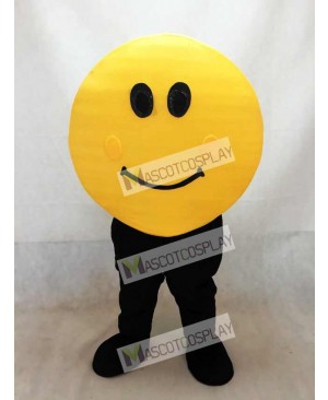 Yellow Happy Face Mascot Costume