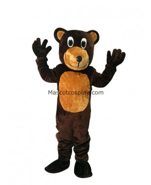 New Bongo Brown Bear Mascot Costume