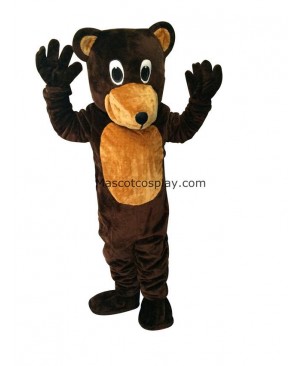 New Bongo Brown Bear Mascot Costume