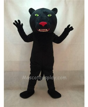 High Quality Black Panther Mascot Costume with Green Eyes