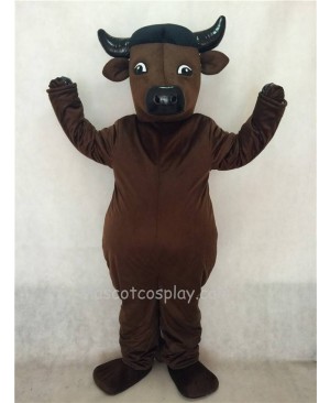 Hot Sale Adorable Realistic New Popular Professional Dark Brown Bull Mascot Costume