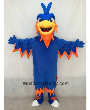 Customize Order Blue Phoenix Mascot with Pointy head, Wings, Tail and Tennis Shoes