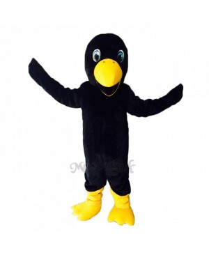 Cute Black Crow Bird Mascot Costume