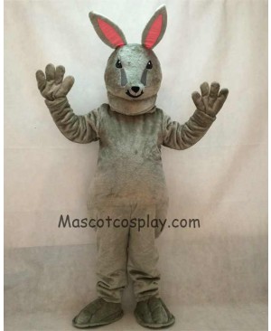 High Quality Easter Jack Bunny Grey Rabbit Mascot Costume
