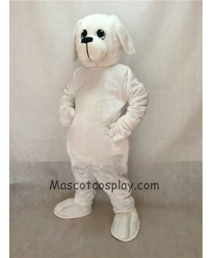 High Quality Popular White Nipper Dog Mascot Costume