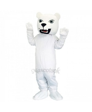 New Cute Polar Bear Mascot Costume