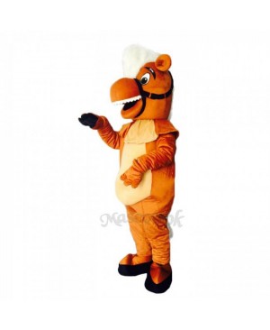 New Brown Stable Horse Mascot Costume - Plush