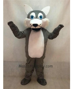 High Quality Gray Wolf Adult Mascot Costume