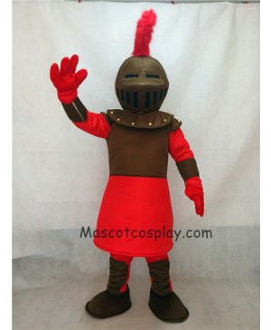 High Quality Red Knight Mascot Costume