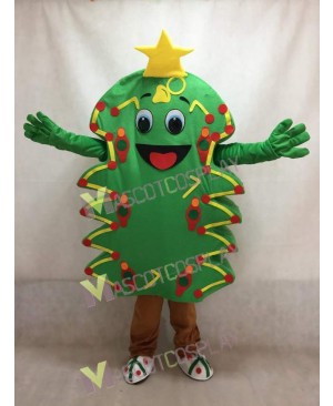 Green Christmas Tree Adult Mascot Costume