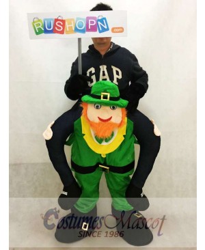 St Patricks Day Piggy Back Costume Irish Carry Me Leprechaun Mascot Costume
