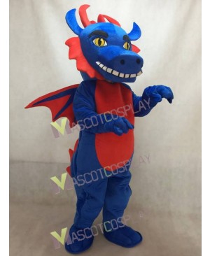 Custom Order Blue and Red Dragon Mascot Costume