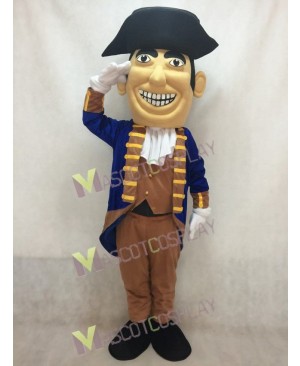 New Colonial with Hat Mascot Costume