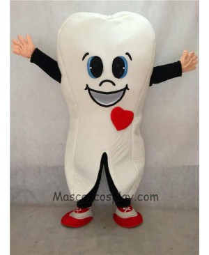 High Quality Cute White Tooth for Dentist Clinic Adult Mascot Costume