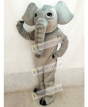 Cute Realistic Elephant Mascot Costume