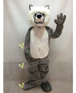 Smiling Wolf Mascot Costume