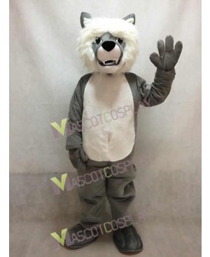 Smiling Wolf Mascot Costume