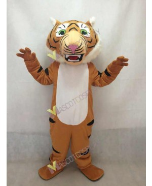 Cute Super Black Stripe Tiger Mascot Costume