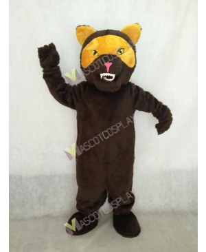 Realistic Adult Brown Wolverine Mascot Costume