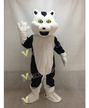 Cute White Carlisle Cat Mascot Costume