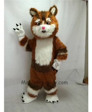 Cute New Brown Cat Mascot Costume