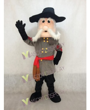 Grey and Black Rebel Mascot Costume