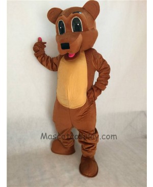 Cute Brown Bear Adult Mascot Costume