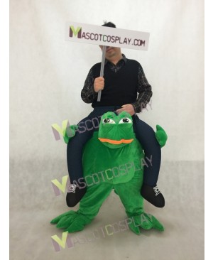 Piggy Back Sad Frog Carry Me Frog Mascot Costume Halloween Fancy Dress