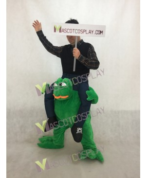 Piggy Back Sad Frog Carry Me Frog Mascot Costume Halloween Fancy Dress